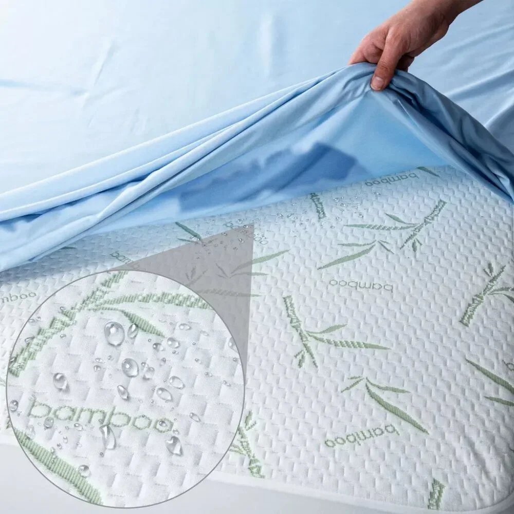 Lux Decor Collection Bamboo Mattress Protector Hypoallergenic Breath Waterproof